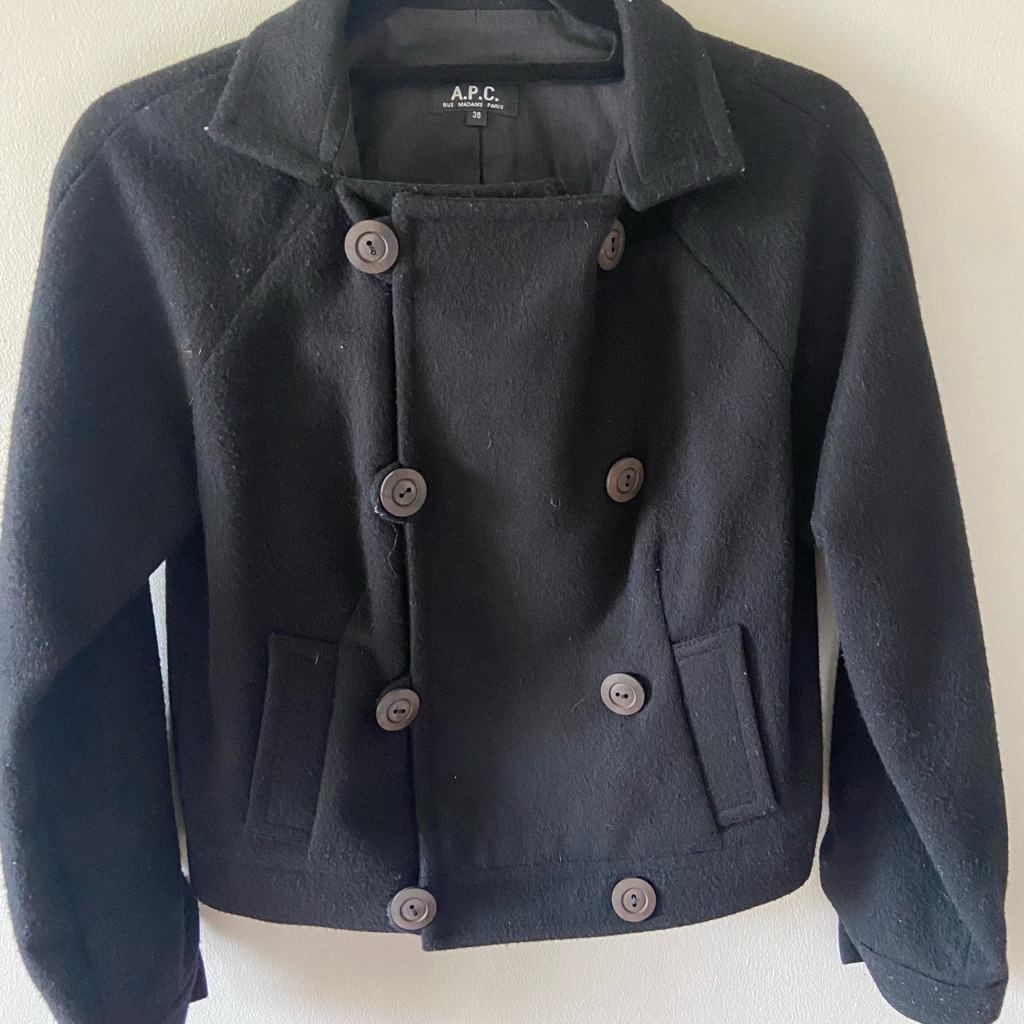 Apc Women’s Short Black Peacoat